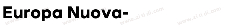 Europa Nuova字体转换